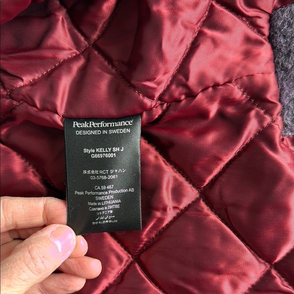 Peak Performance Plaid Gray, Pink, Purple Kelly Shirt Jacket Wool Shacket - Picture 15 of 16